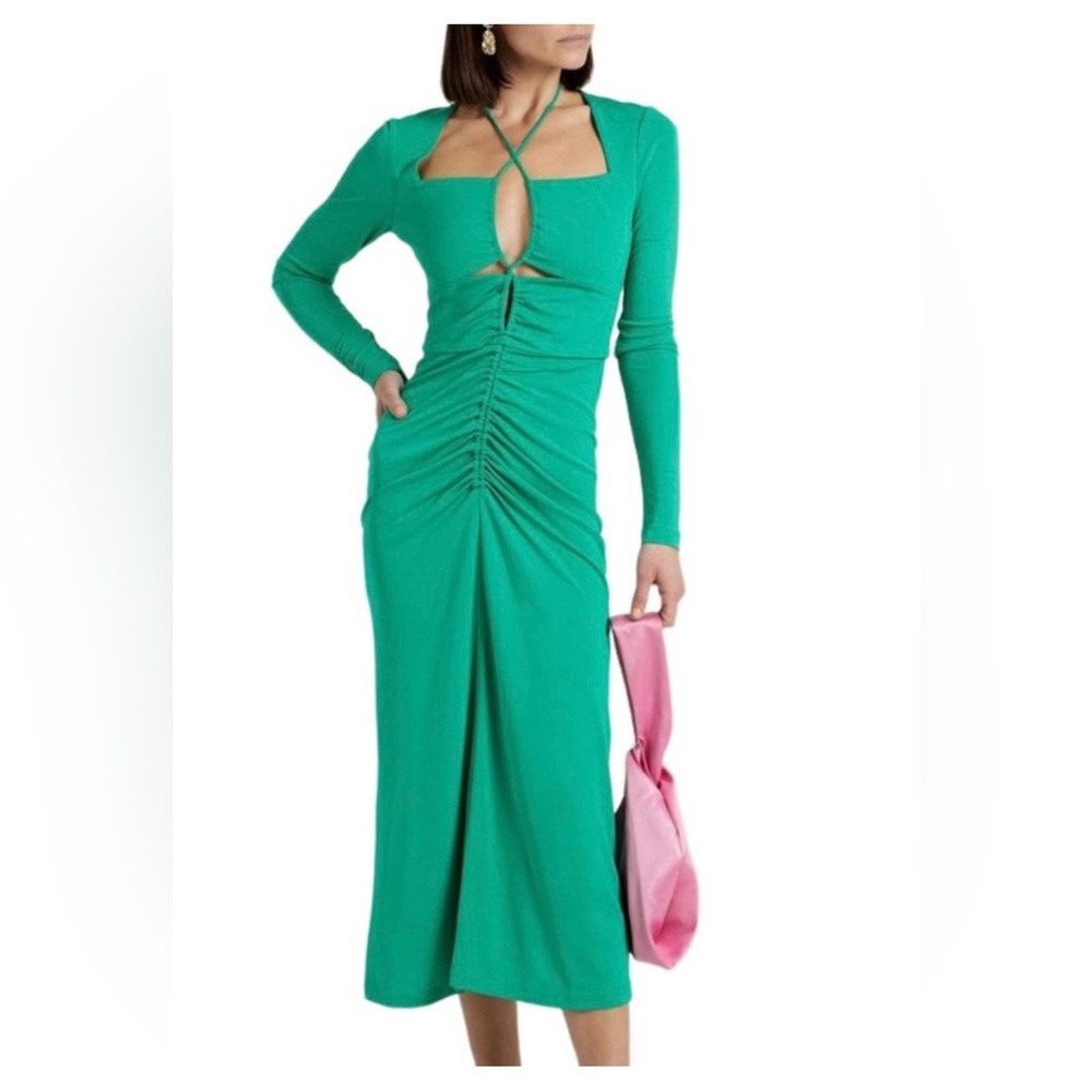 Rebecca Vallance Turquoise Maxi Skirt